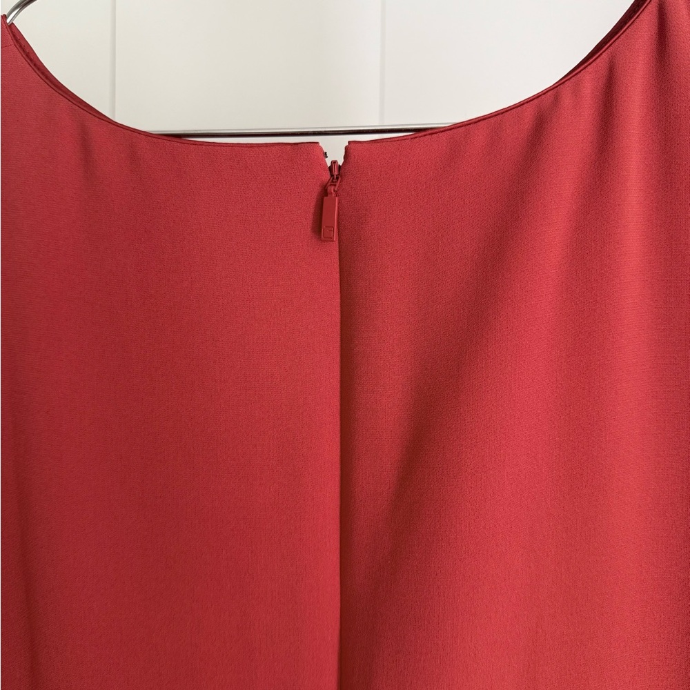 NWT Lafayette 148 NY Chic Flame Red Maxi Dress XXL Sleeveless A-Line Lagenlook - Picture 5 of 14